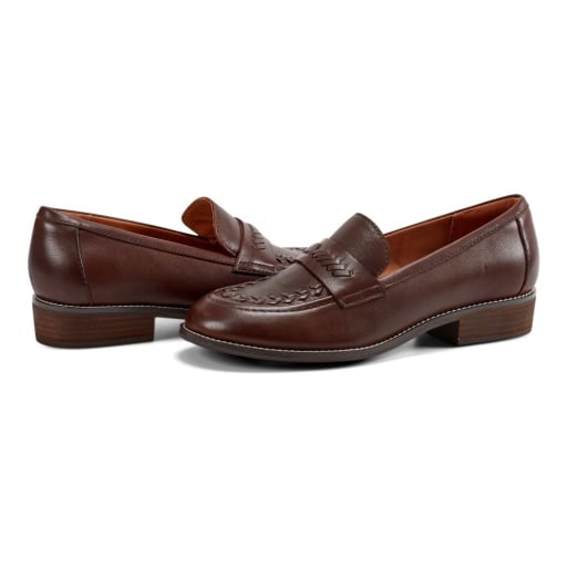 Earth Edith Women's Woven Slip-On Loafers - Dark Brown - View 7