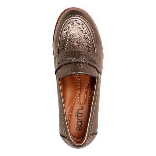 Earth Edith Women's Woven Slip-On Loafers - Pewter - View 6