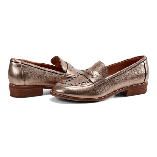Earth Edith Women's Woven Slip-On Loafers - Pewter - View 7