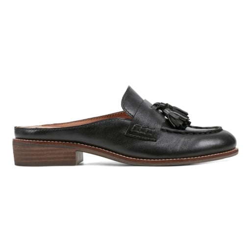 Earth Everett Women's Tassel Loafer Mules - Black - View 2