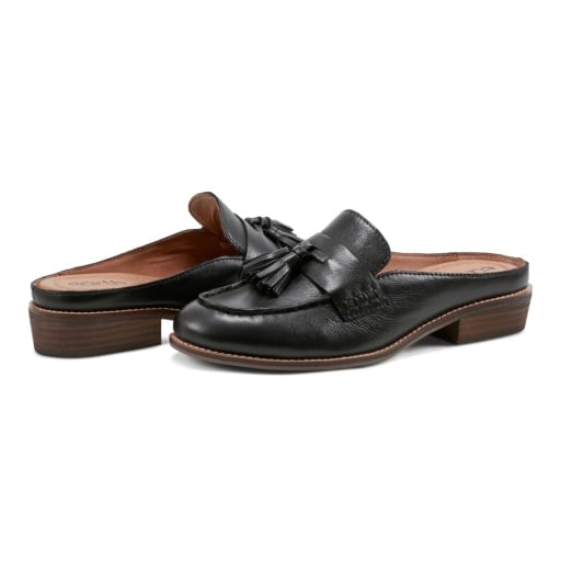 Earth Everett Women's Tassel Loafer Mules - Black - View 7