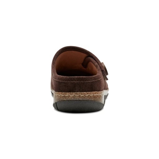 Earth Ezra Slip-On Cushioned Arch Support Women's Mules & Loafers Dark Brown Suede 4