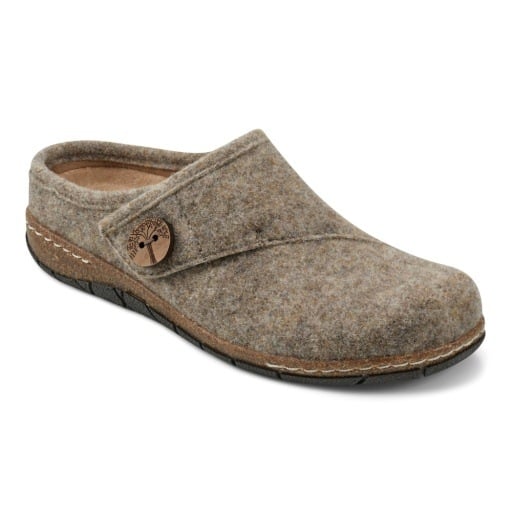 Earth Ezra Light Brown textile clog view 1