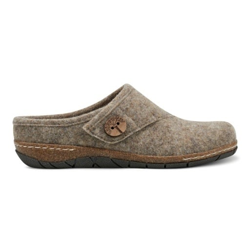 Earth Ezra Light Brown textile clog view 2