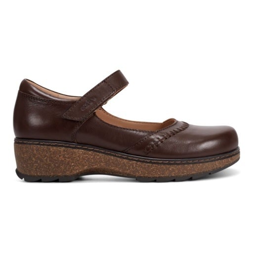 Earth Kalece Mary Jane Casual Cushioned Arch Support Women's Mules & Loafers Dark Brown Burnished, view 2