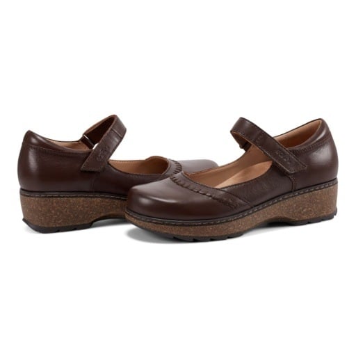 Earth Kalece Mary Jane Casual Cushioned Arch Support Women's Mules & Loafers Dark Brown Burnished, view 7
