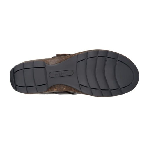 Earth Kay Classic Comfort Clog Cushioned Arch Support Women's Mule Dark Brown Smooth, view 4