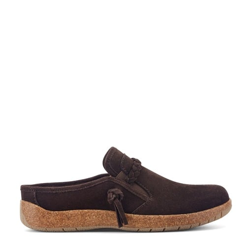 Earth Rosalin Women's Suede Slip-On Clogs - Dark Brown - View 1