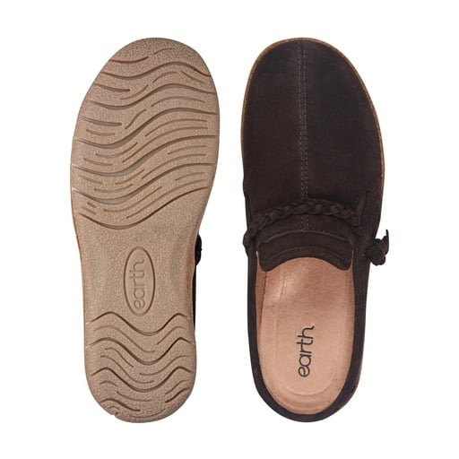 Earth Rosalin Women's Suede Slip-On Clogs - Dark Brown - View 5