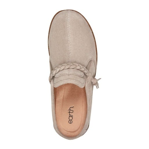 Earth Rosalin Women's Suede Slip-On Clogs - Taupe - View 5