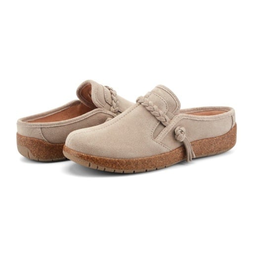 Earth Rosalin Women's Suede Slip-On Clogs - Taupe - View 6
