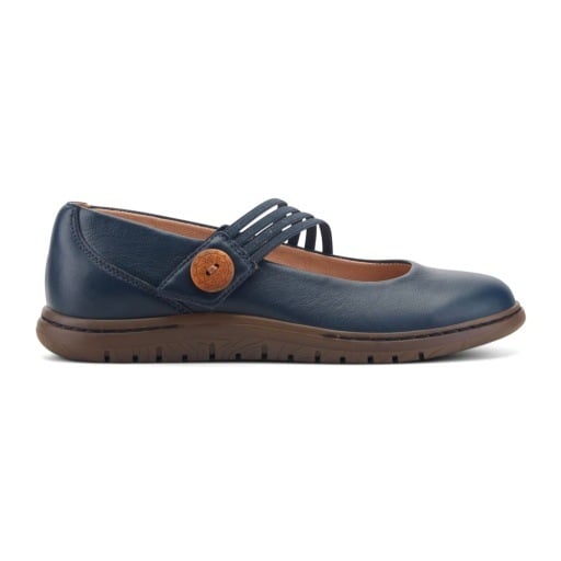 Earth Vannie Women's Mary Jane Flats - Dark Blue - View 2