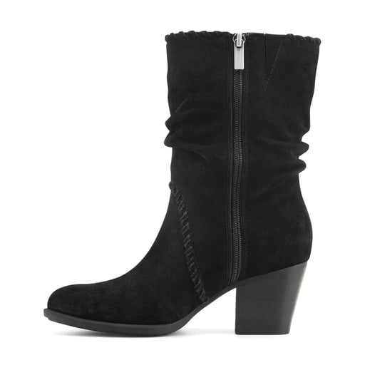 Earth Venla Women's Heeled Suede Boots - Black - View 4
