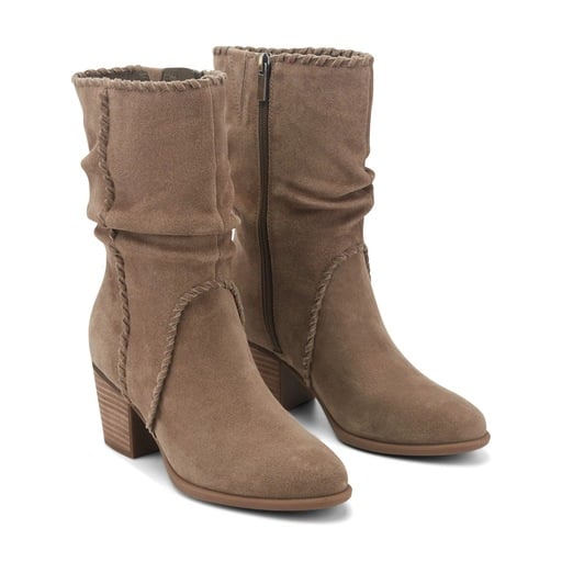 Earth Venla Women's Heeled Suede Boots - Dark Green - View 2