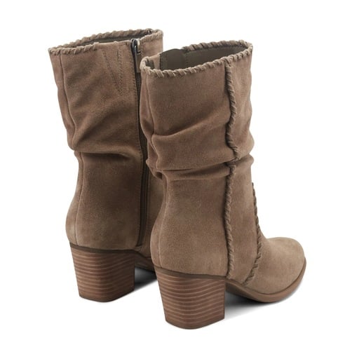 Earth Venla Women's Heeled Suede Boots - Dark Green - View 3