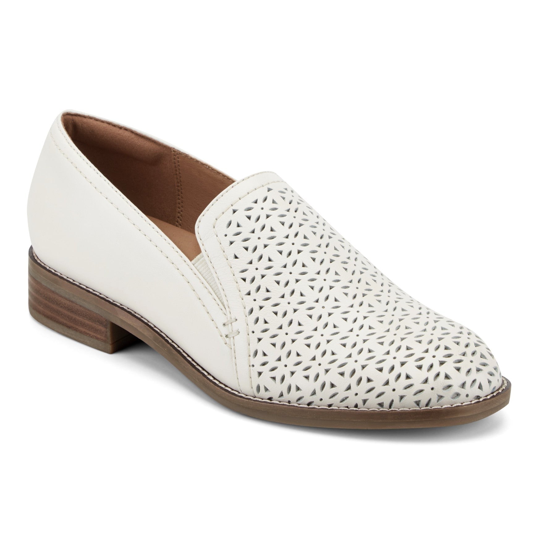 earth Piper Cushioned Arch-Support Loafer Women's Mules & Loafers - Ivory Leather - 2