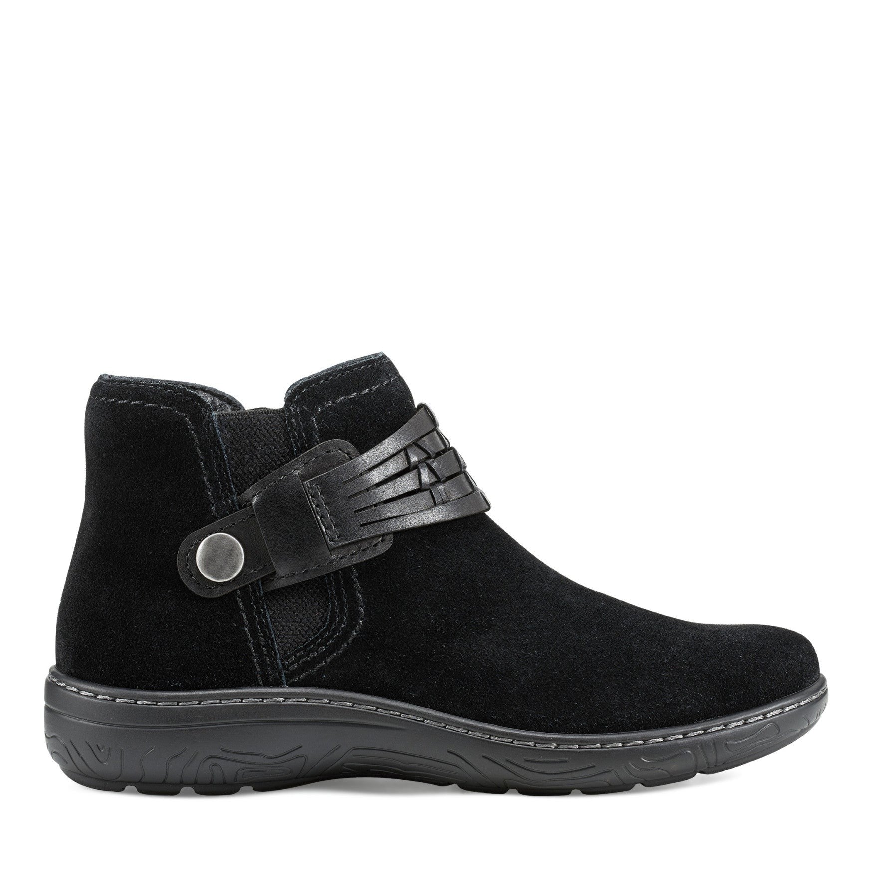 earth Synal Cushioned Arch Support Women's Casual Bootie - Black - 1