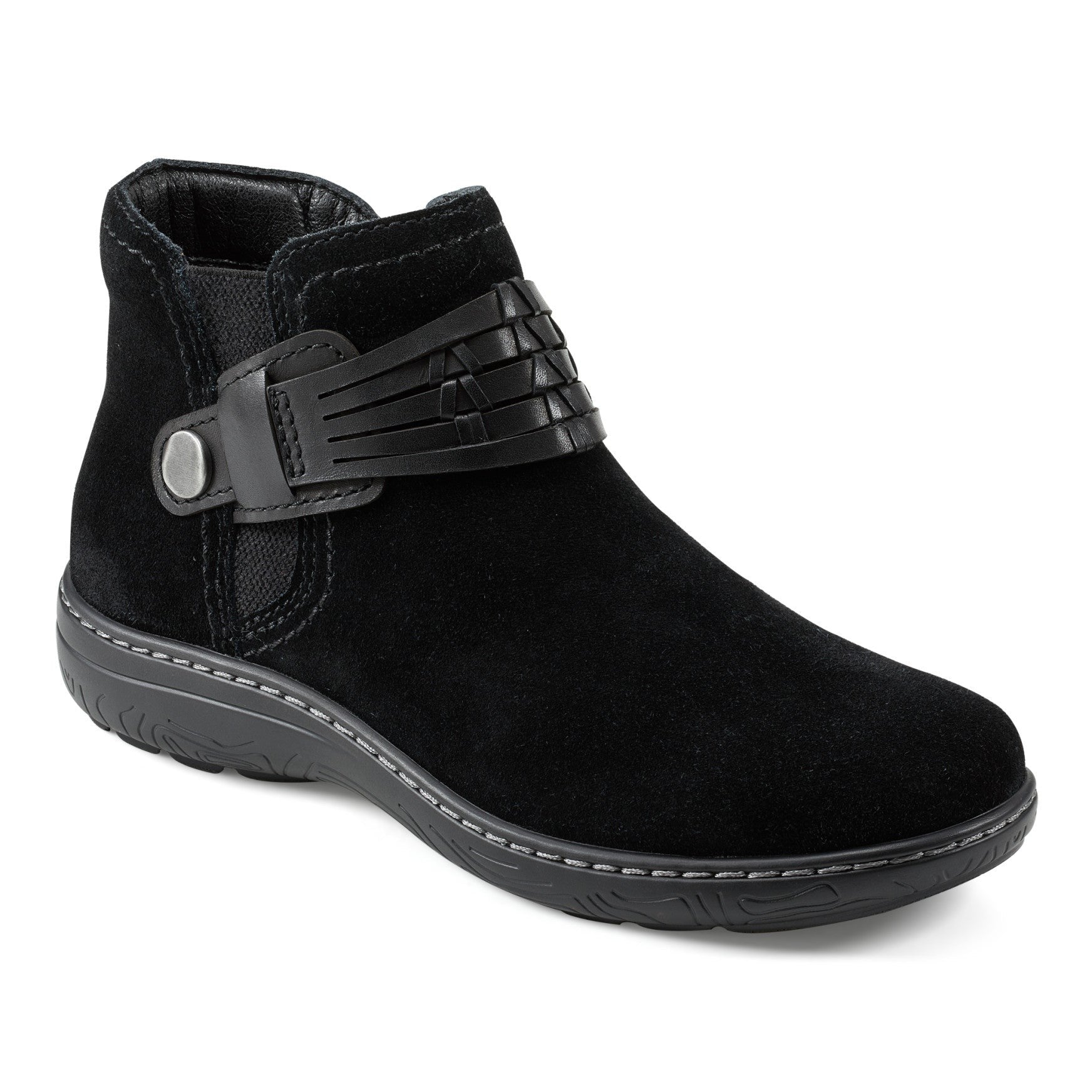 earth Synal Cushioned Arch Support Women's Casual Bootie - Black - 2