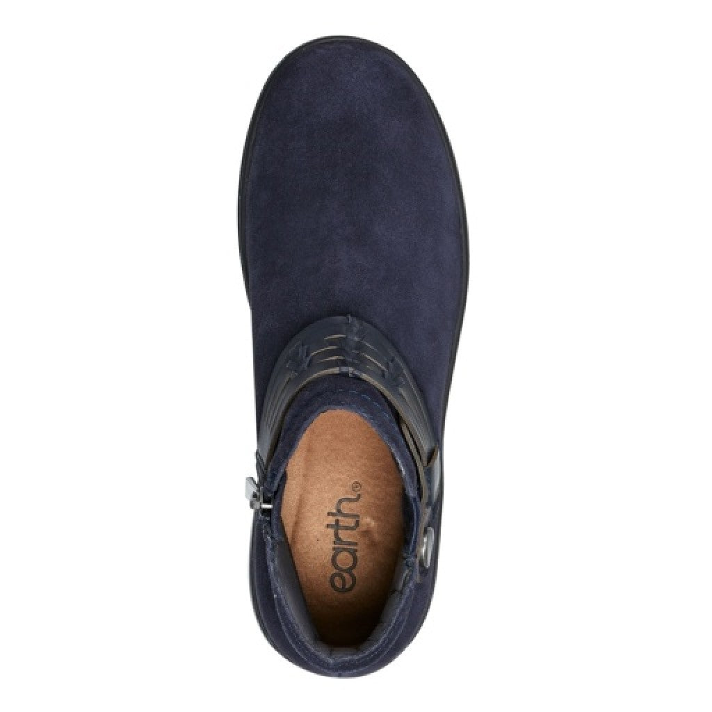 earth Synal Cushioned Arch Support Women's Casual Bootie - Dark Blue - 6
