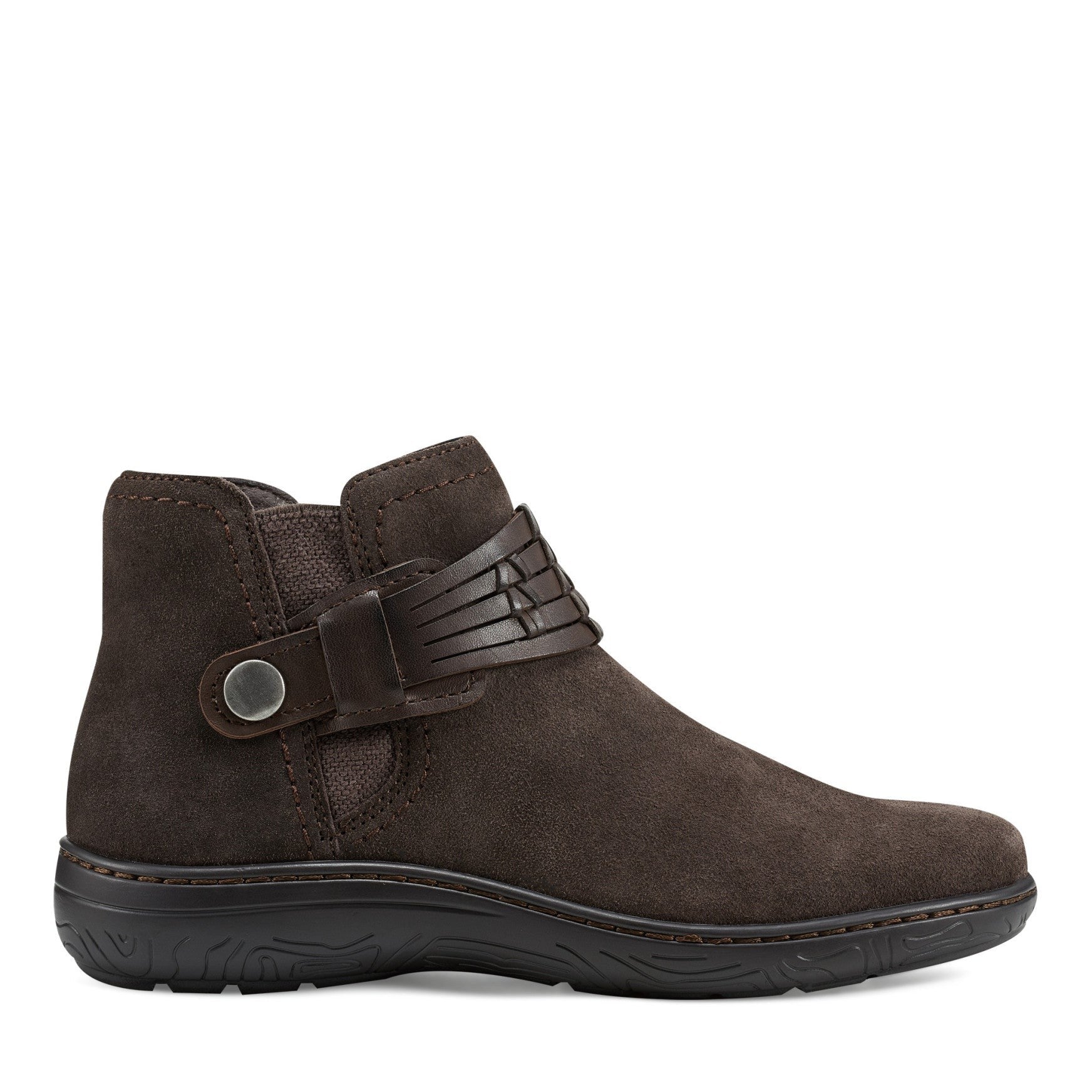 earth Synal Cushioned Arch Support Women's Casual Bootie - Dark Brown - 1