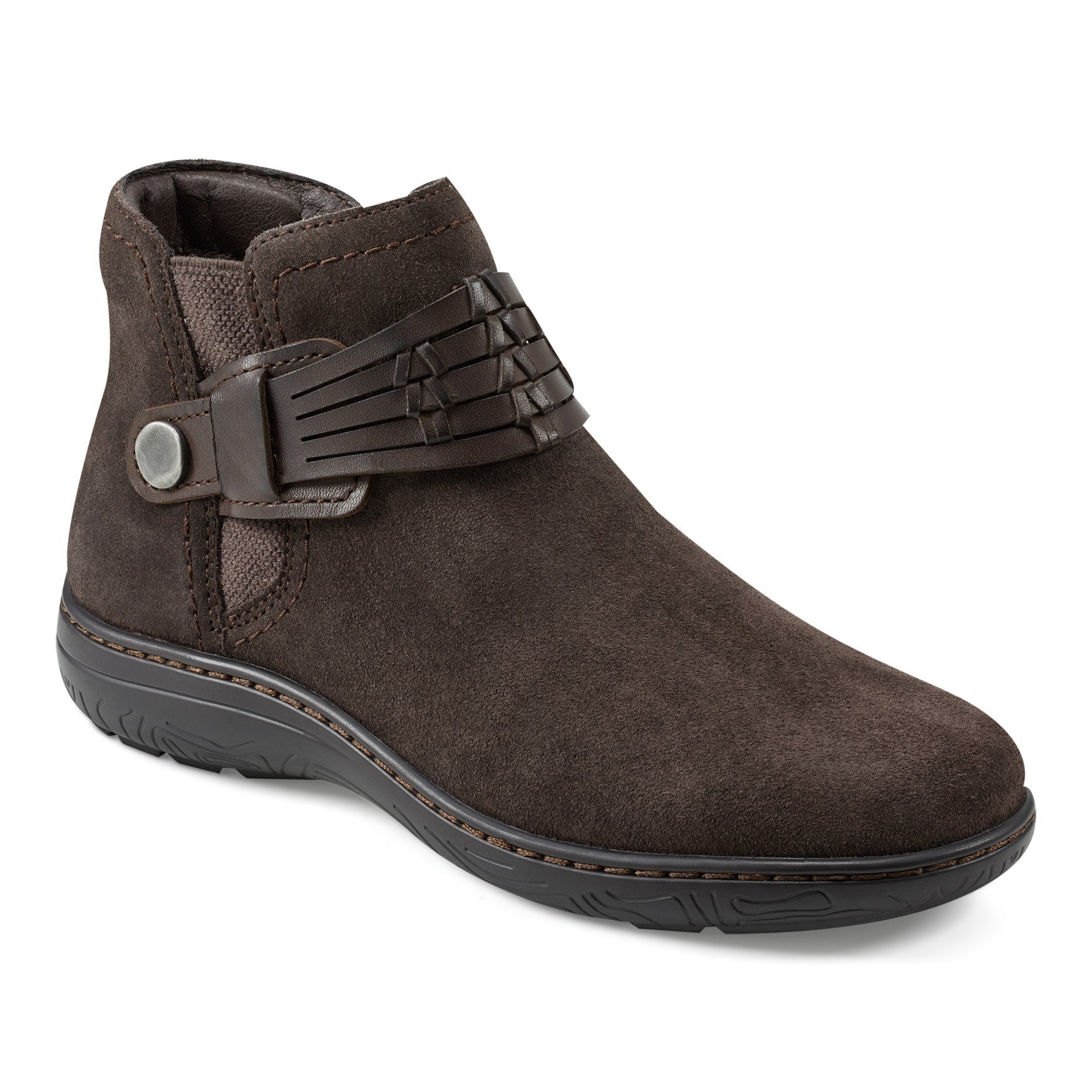 earth Synal Cushioned Arch Support Women's Casual Bootie - Dark Brown - 2