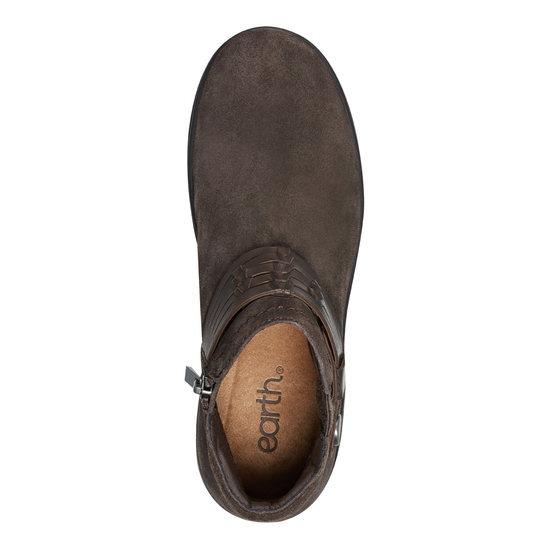 earth Synal Cushioned Arch Support Women's Casual Bootie - Dark Brown - 5