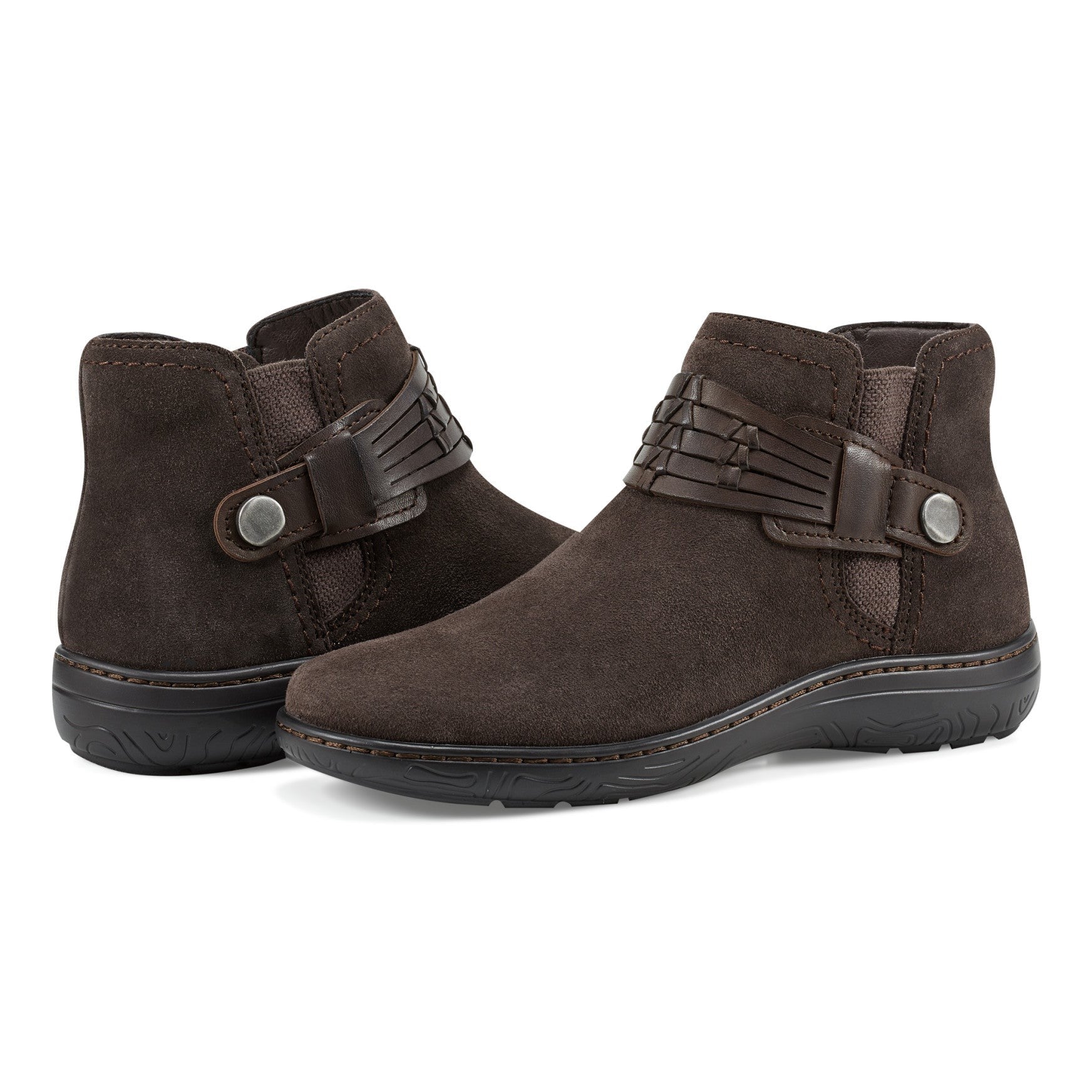 earth Synal Cushioned Arch Support Women's Casual Bootie - Dark Brown - 7