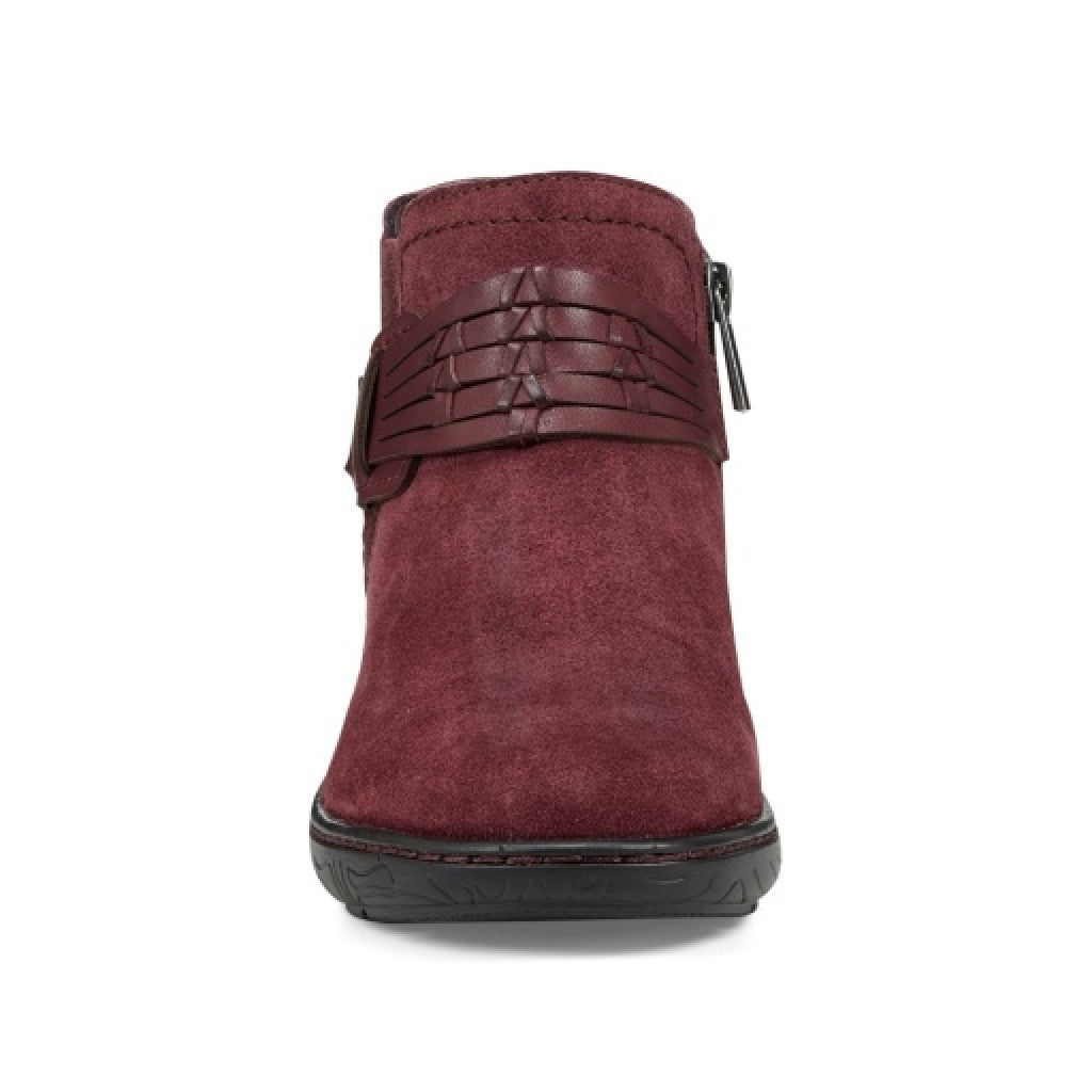 earth Synal Cushioned Arch Support Women's Casual Bootie - Dark Red - 3