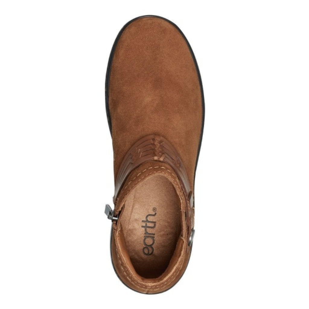 earth Synal Cushioned Arch Support Women's Casual Bootie - Medium Brown - 6