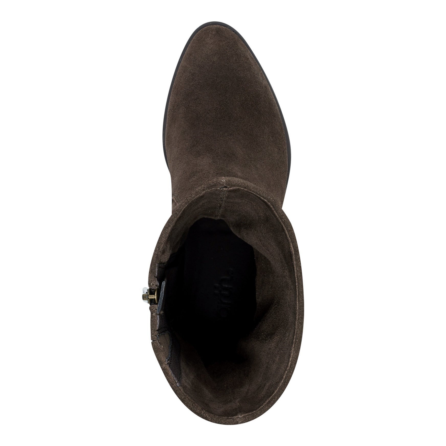 earth Vine Block Heel Almond Toe Casual Boot - Women's Cushioned Boot - Dark Brown - 5