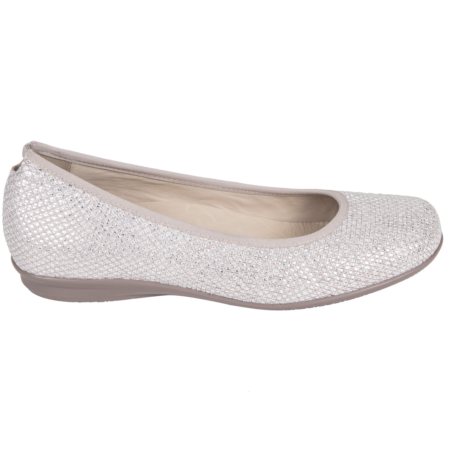 Earthies Ennis - Women's Ballet Flat - Taupe - outside