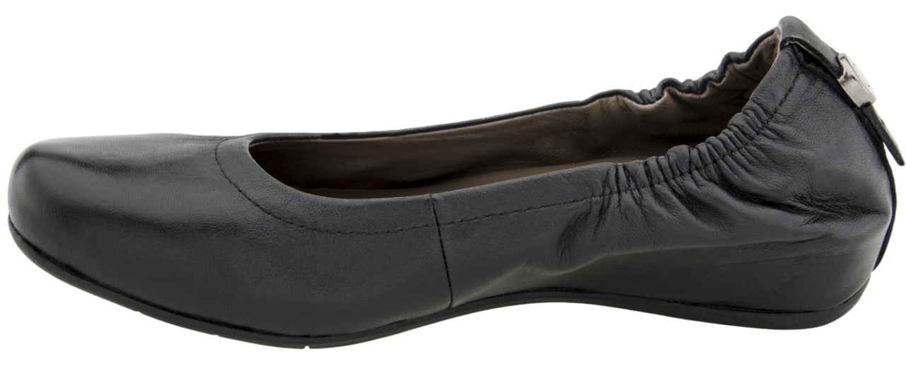 Earthies Tolo - Women's Casual Flats - Black Leather