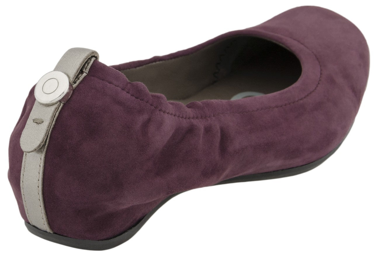 Earthies Tolo - Women's Casual Flats - Burgundy