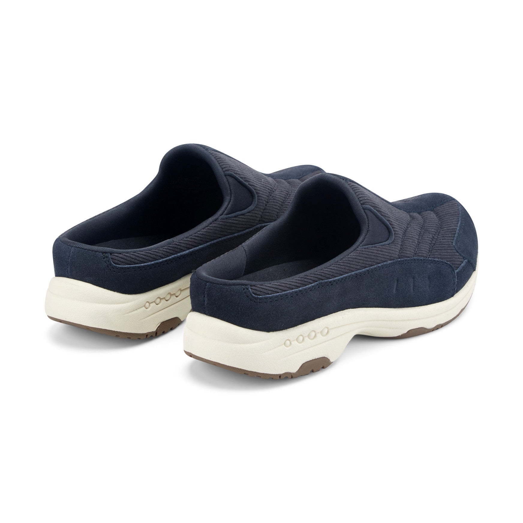 Easy Spirit Traveltime Suede and Corduroy Women's Clogs - Navy Suede/Corduroy - View 3