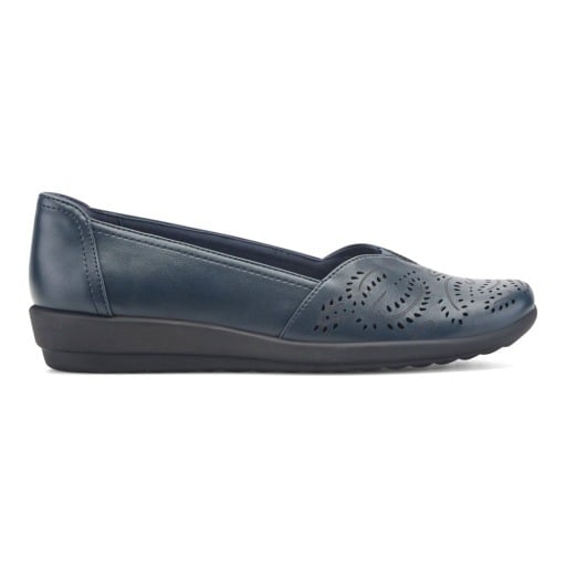 Easy Spirit Anika Women's Perforated Slip-On Flats - Dark Blue - View 2