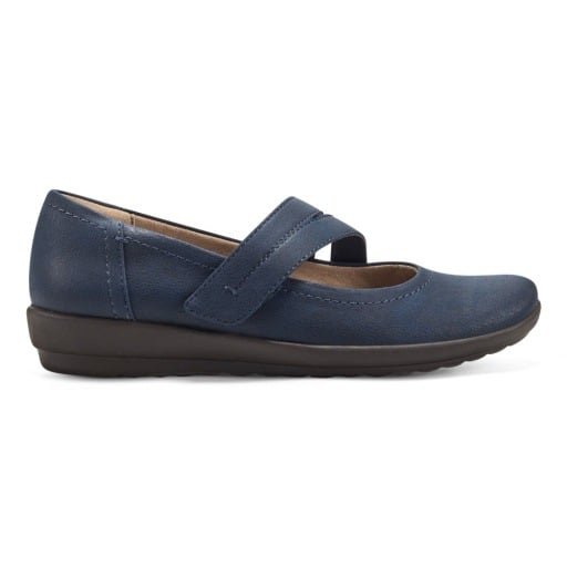 Easy Spirit Aranza Women's Mary Jane Flats - Navy Crinkle - View 4