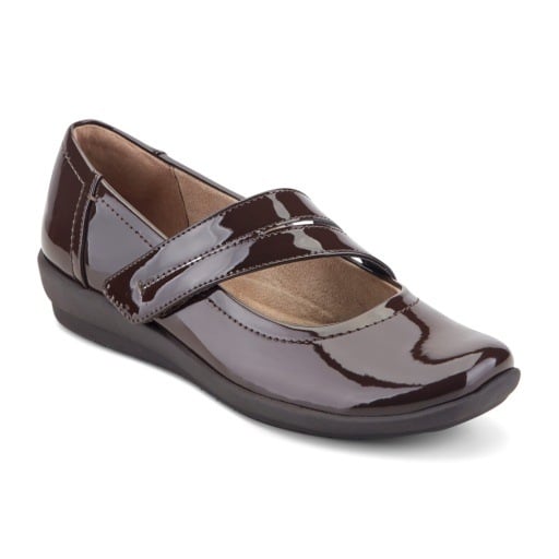 Easy Spirit Aranza Women's Mary Jane Flats - Dark Brown Patent - View 1