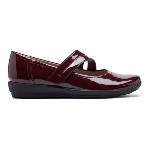 Easy Spirit Aranza Women's Mary Jane Flats - Dark Red Patent - View 2