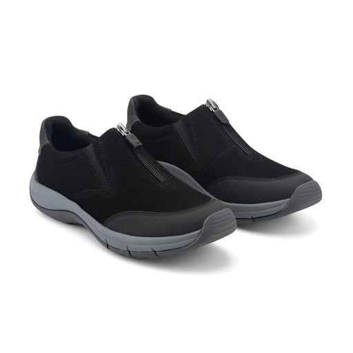 Easy Spirit Brynlee Women's Zip Sneakers - Black - View 2