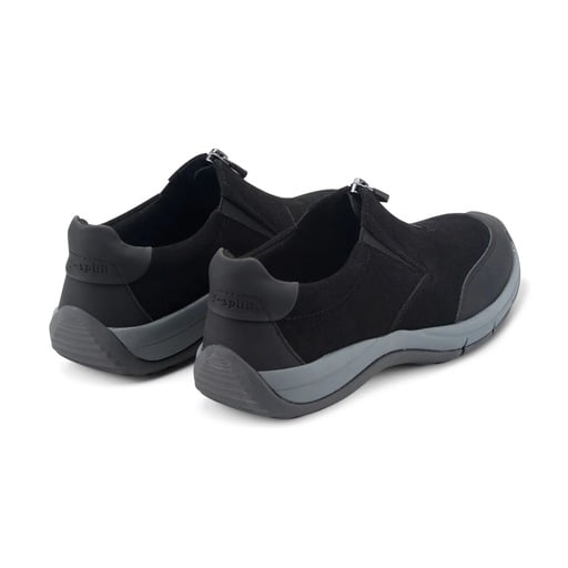 Easy Spirit Brynlee Women's Zip Sneakers - Black - View 3
