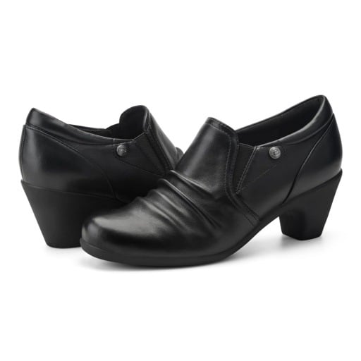 Easy Spirit Carolen Women's Heeled Slip-On Shoes - Black - View 6