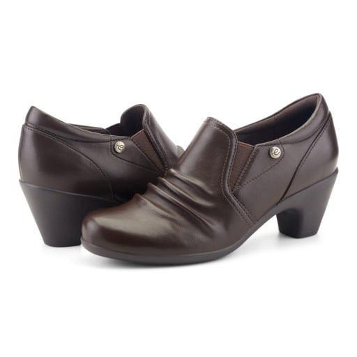 Easy Spirit Carolen Women's Heeled Slip-On Shoes - Dark Brown - View 6