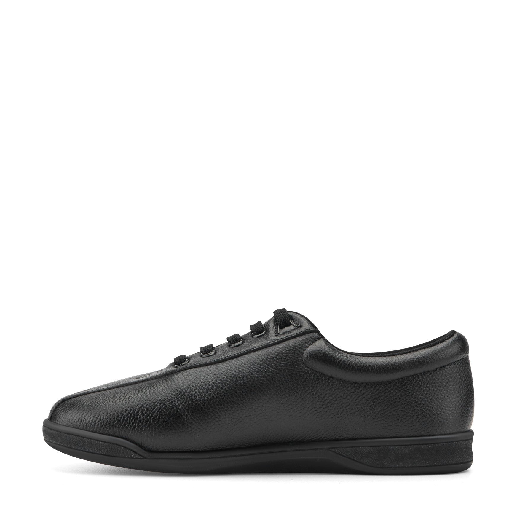 Easy Spirit AP1 Athletic Cushioned Arch Support Women's Walking Shoe - Black Leather - 4