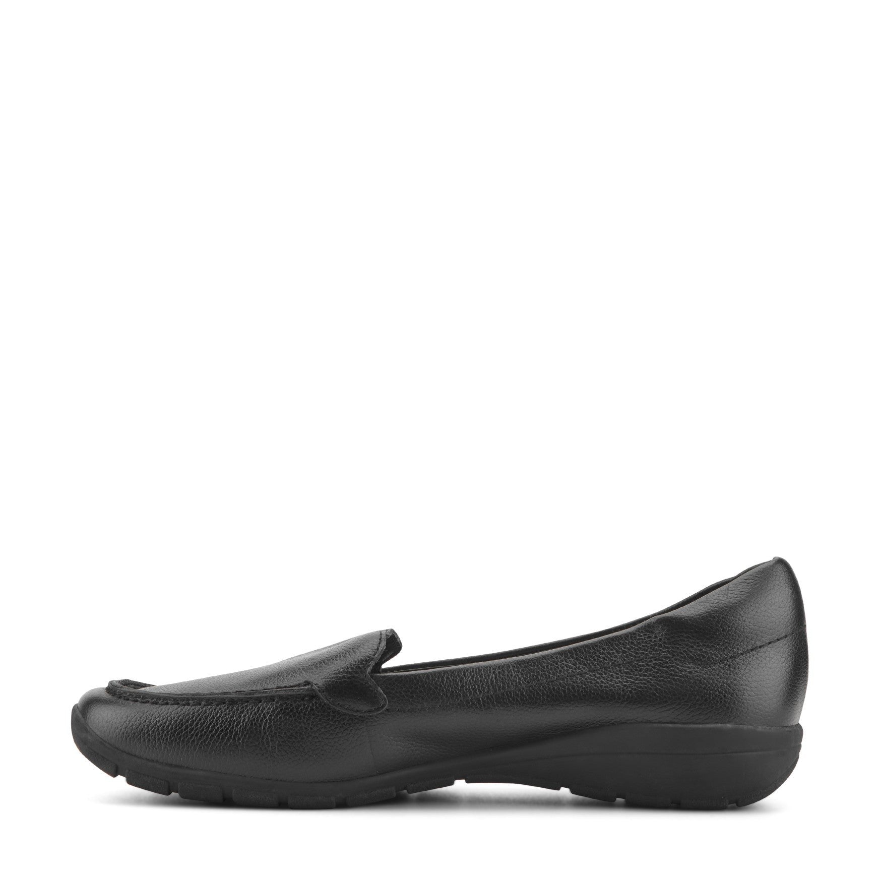 Easy Spirit Abide Casual Cushioned Arch Support Women's Casual Loafer - Black Leather - 4