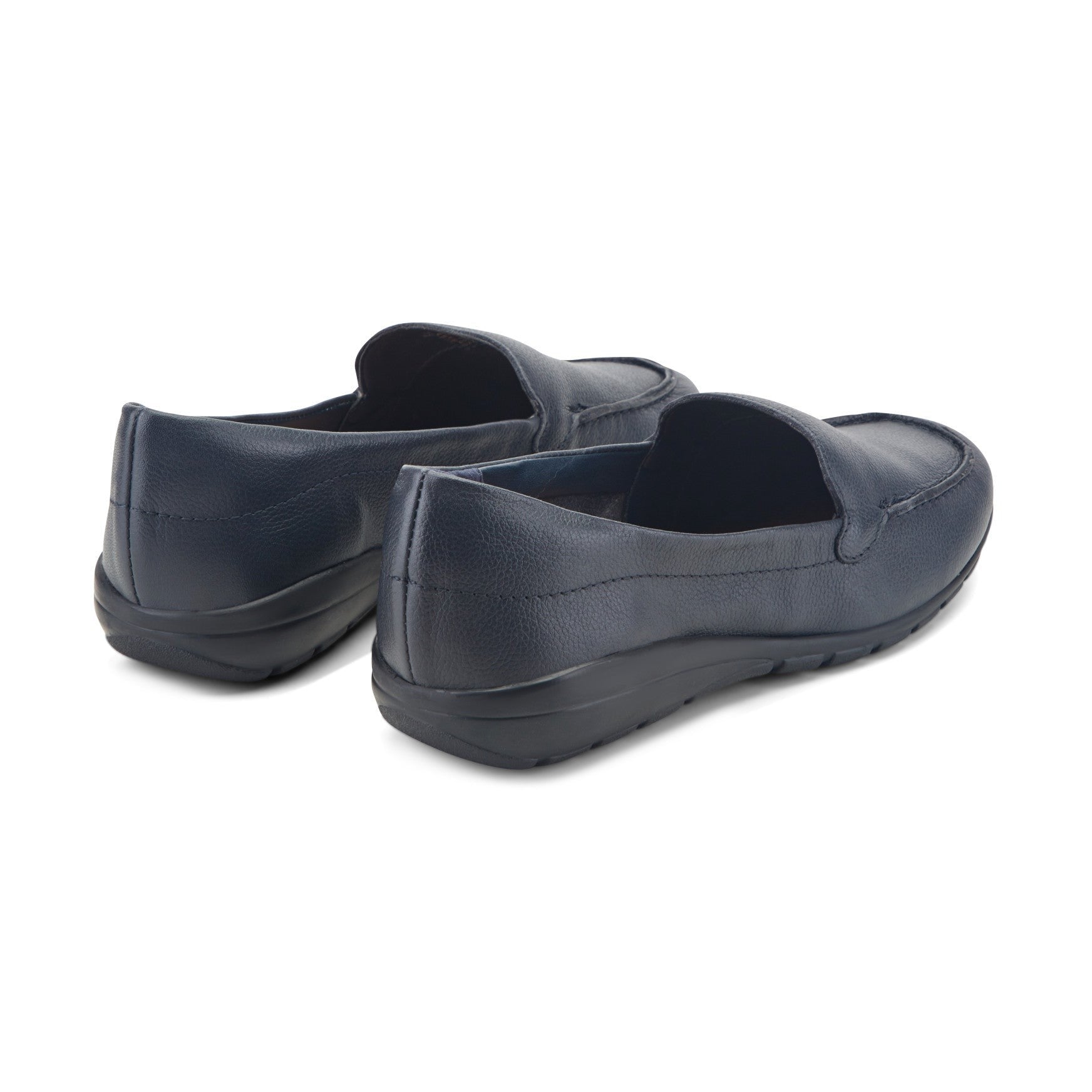 Easy Spirit Abide Casual Cushioned Arch Support Women's Casual Loafer - Bright Navy Leather - 3