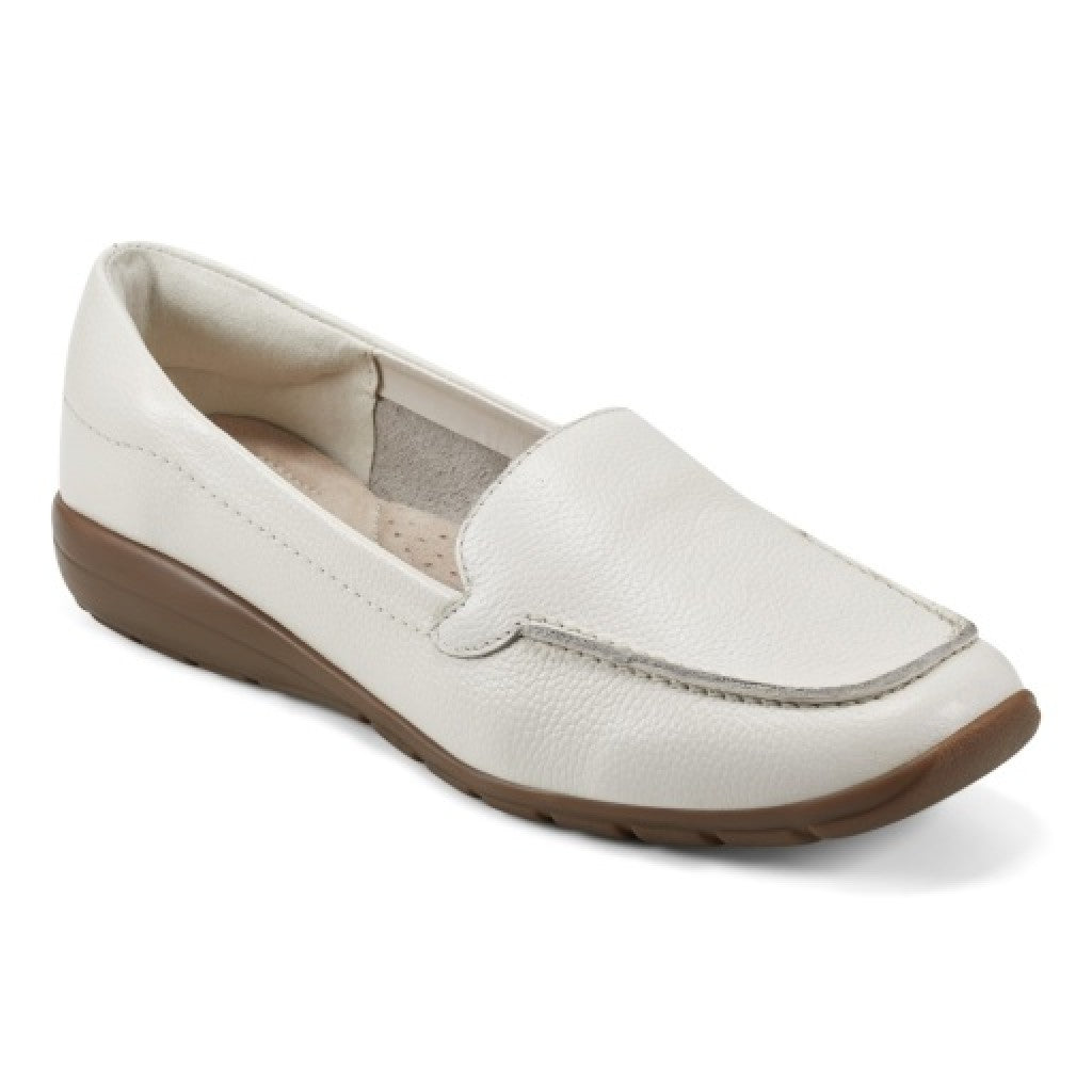 Easy Spirit Abide Croco Print Cushioned Arch Support Women's Casual Loafer - Ivory - 1