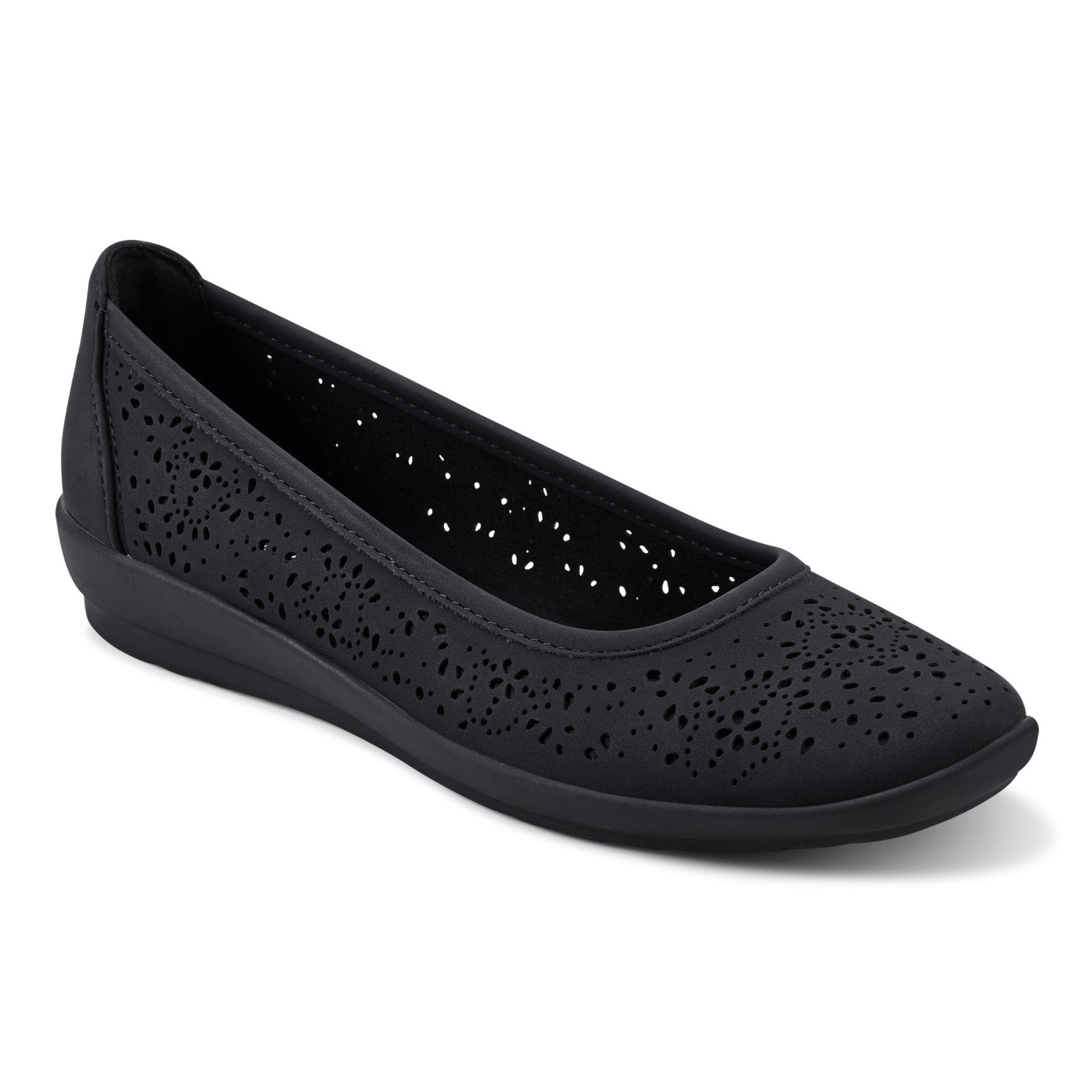 Easy Spirit Alessia Ballet Casual Cushioned Slip-On Women's Ballet Flat - Black - 2