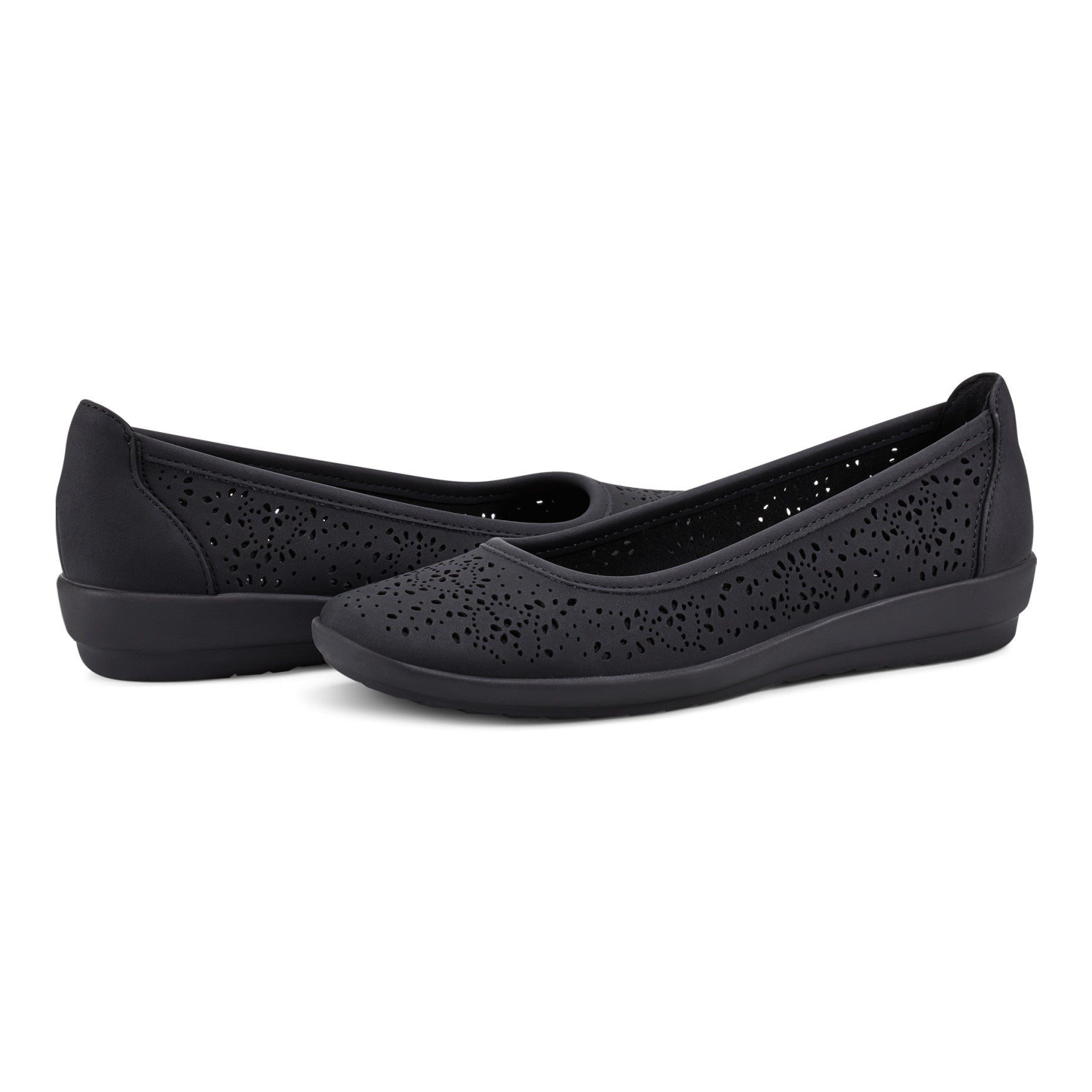 Easy Spirit Alessia Ballet Casual Cushioned Slip-On Women's Ballet Flat - Black - 7