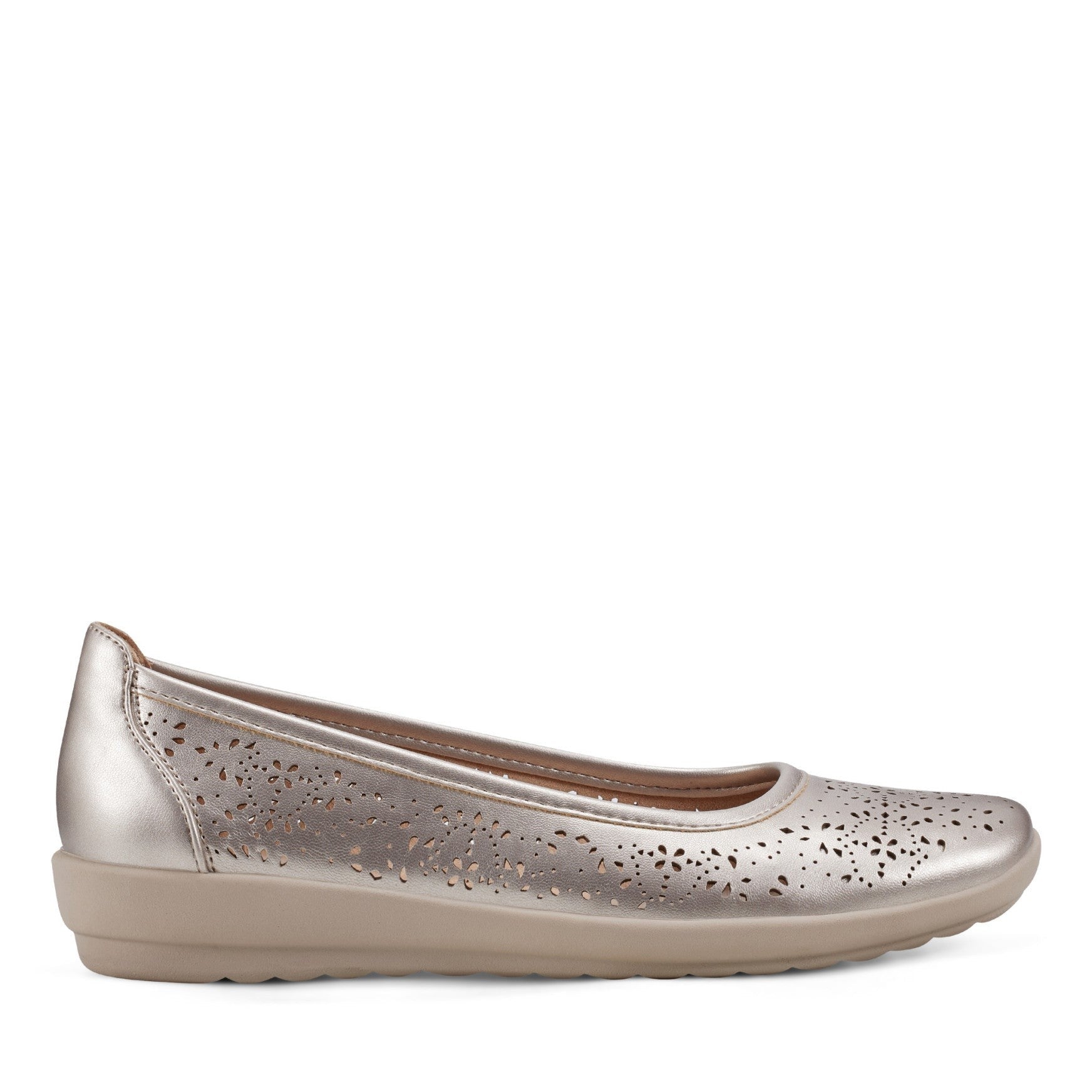 Easy Spirit Alessia Ballet Casual Cushioned Slip-On Women's Ballet Flat - Gold - 1