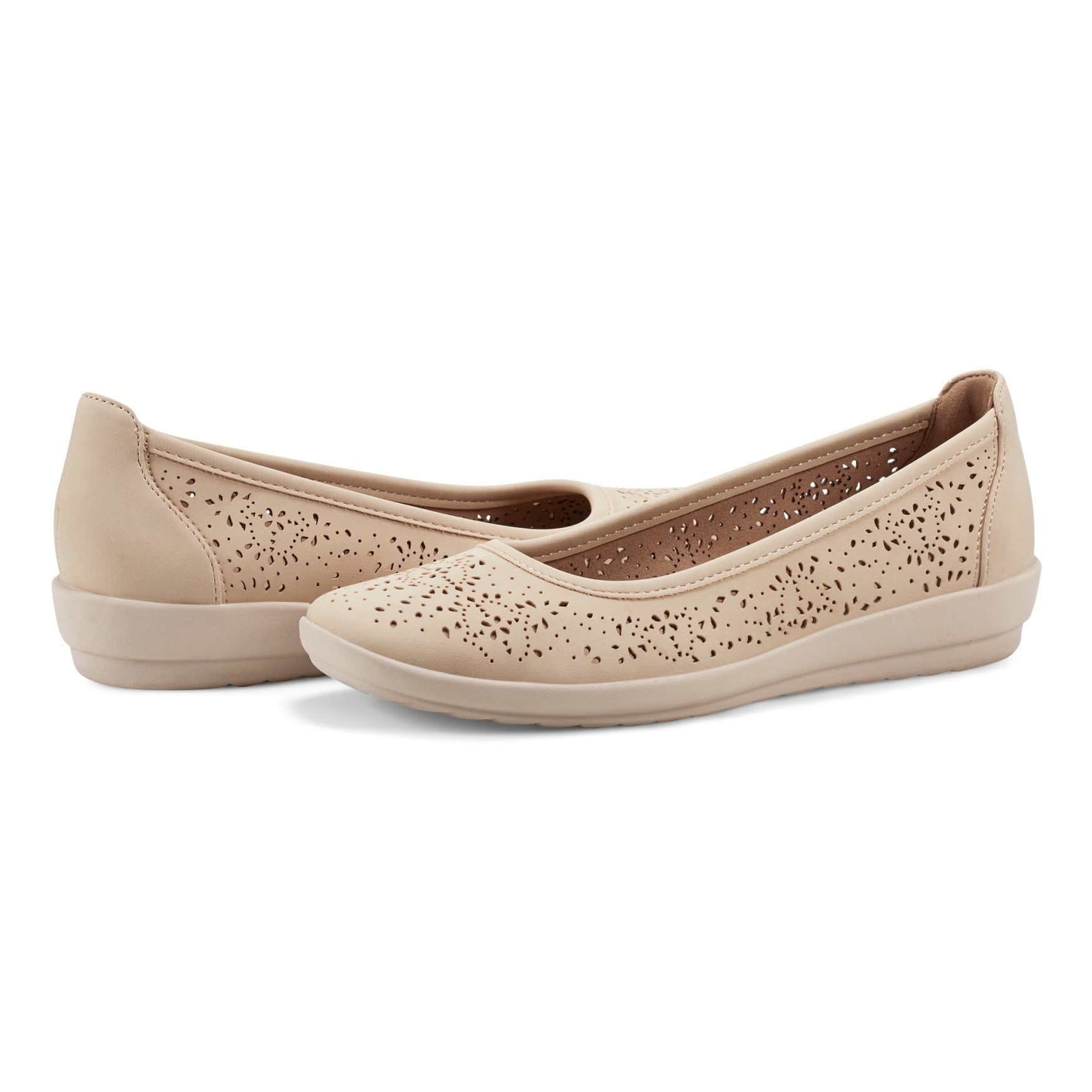 Easy Spirit Alessia Ballet Casual Cushioned Slip-On Women's Ballet Flat - Natural - 7